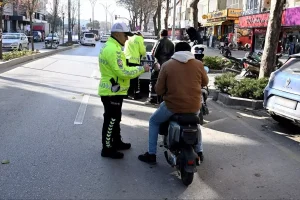 Kırşehir’de trafik denetimlerinde 91 motosikletliye işlem yapıldı