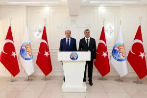 KKTC’nin 5. Cumhurbaşkanı Ersin Tatar Mersin’de temaslarda bulundu