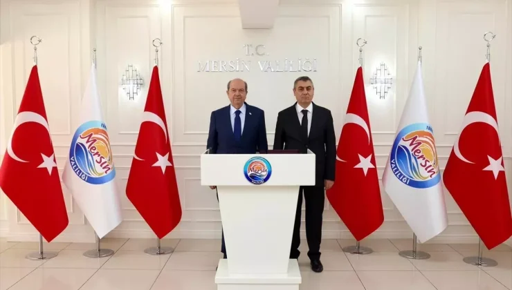 KKTC’nin 5. Cumhurbaşkanı Ersin Tatar Mersin’de temaslarda bulundu