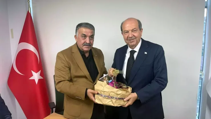 KKTC’nin 5’inci Cumhurbaşkanı Tatar’dan, ETSO’ya ziyaret