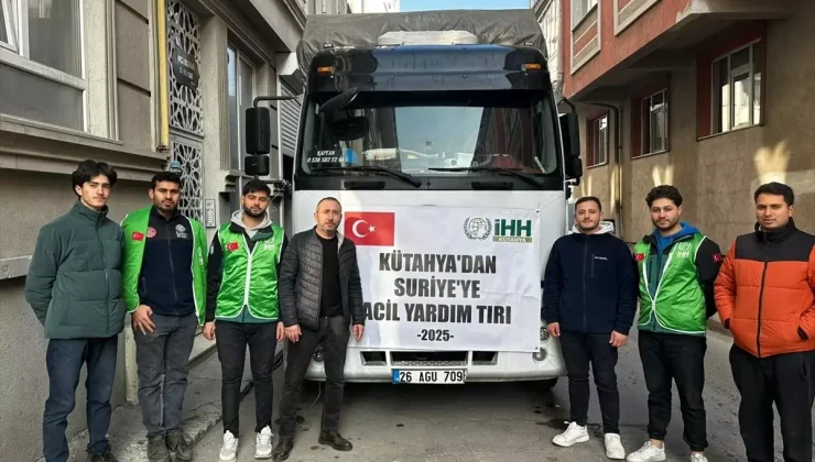 Kütahya’dan Suriye’ye yardım tırı gönderildi