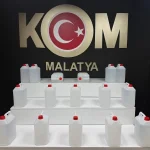 Malatya’da 76 litre etil alkol ele geçirildi