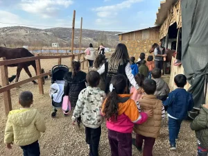 Mardin’de çiftlikte çocuklara yönelik etkinlik düzenlendi
