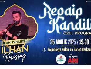 Nevşehir Belediyesi’nden Regaip Kandiline Özel İlahi Programı