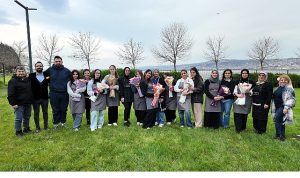 Renklerin en zarif hali buketlerde buluştu