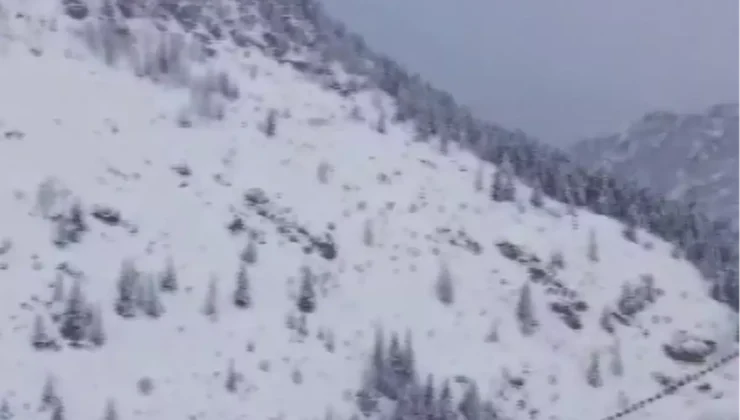 Rize’nin yüksekleri beyaza büründü