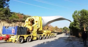 Rüzgar türbinleri kanatlarının dağlık arazide taşınması için proje geliştirildi