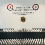 Samsun’da 14 bin 100 sentetik hap ele geçirildi