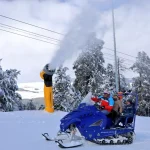 Sarıkamış Kayak Merkezi’nde suni karlama sistemiyle kar üretimi başladı