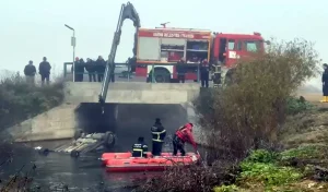 Sisli havada otomobil dereye uçtu; 18 yaşındaki İsa öldü