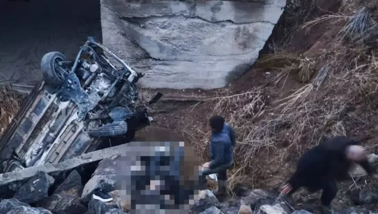 Sivas’ta otomobil menfeze devrildi: 1 ölü, 2 yaralı