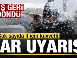 Son dakika: Kış geri döndü! 8 ile kuvvetli kar yağışı uyarısı! Buz kesecek