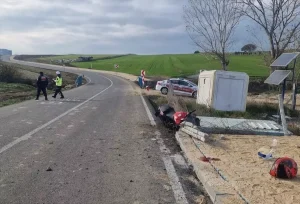 Tekirdağ’da tel çitlere çarpan motosikletteki 1 kişi öldü, 1 kişi yaralandı