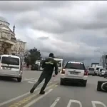 Ümraniye’de trafik kavgası kamerada