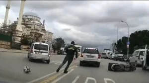 Ümraniye’de trafik kavgası kamerada