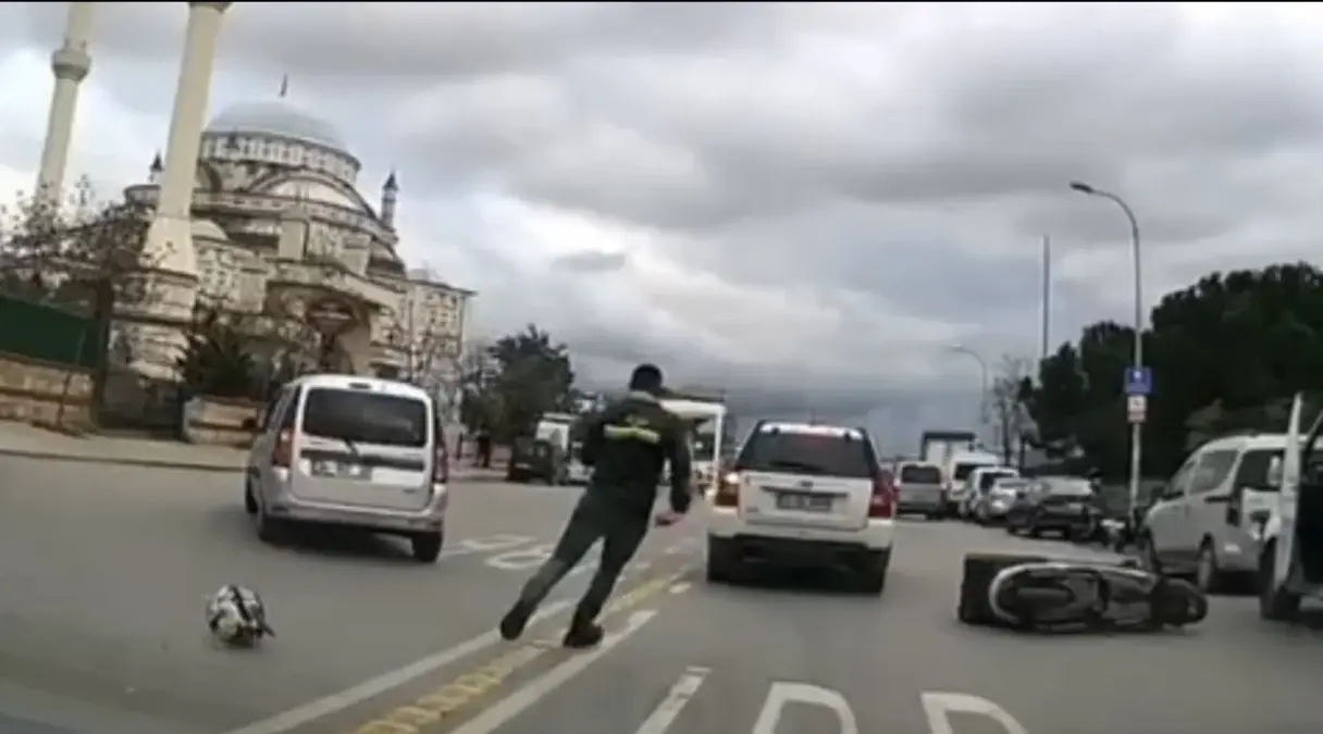 Ümraniye’de trafik kavgası kamerada