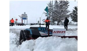 Büyükşehir’den karla mücadelede robotik teknoloji