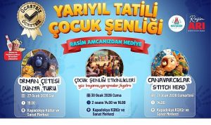 Çocuklar Hepinizi YARIYIL TATİLİ ÇOCUK ŞENLİĞİ’ne Bekliyoruz