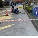 Cumhuriyet Bulvarı’nda granit taşlara düzenli bakım