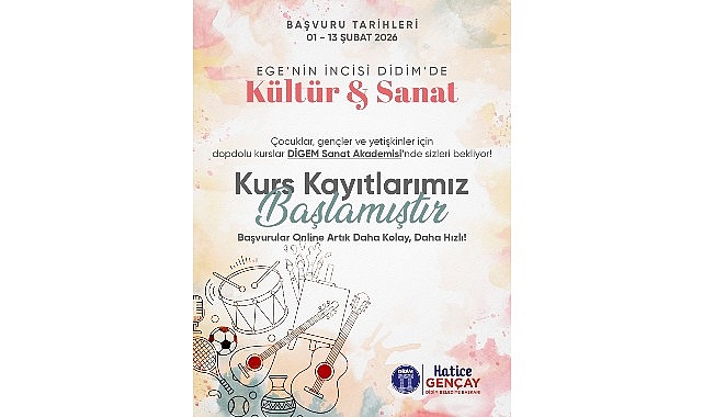 Ege’nin İncisi Didim’de Kültür ve Sanat Kursları Başlıyor