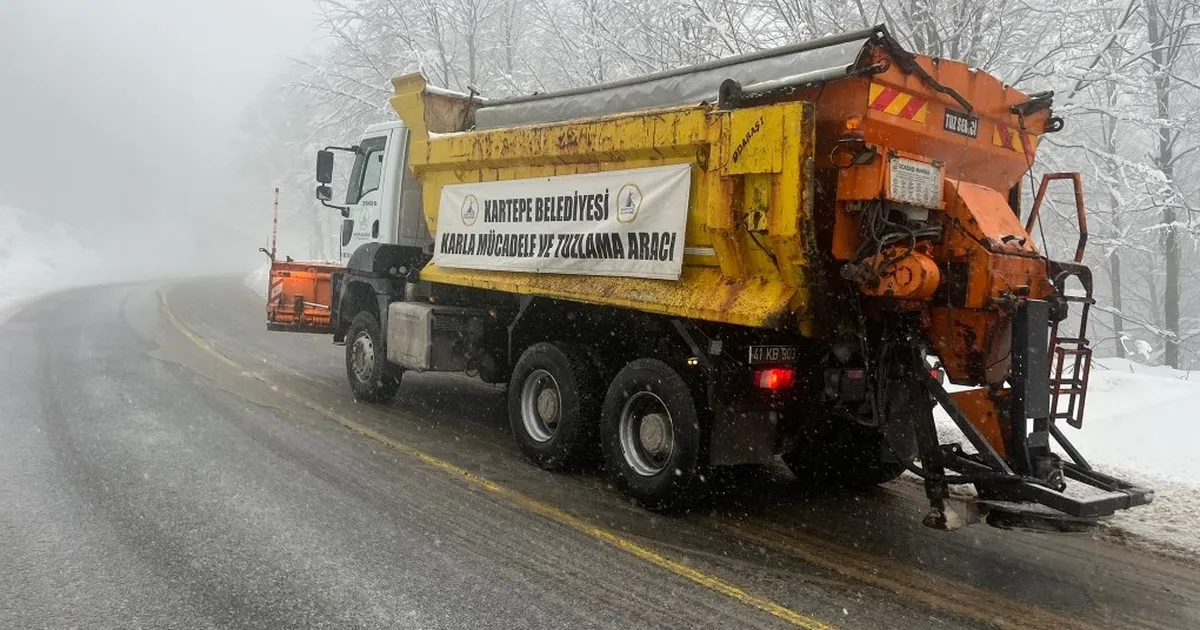 Kartepe’de Kar Mesaisi