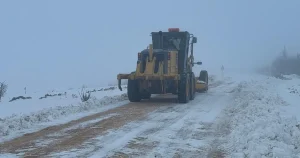 Şanlıurfa’da Karla Rekor Mücadele