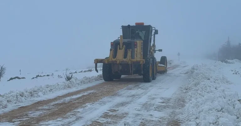 Şanlıurfa’da Karla Rekor Mücadele