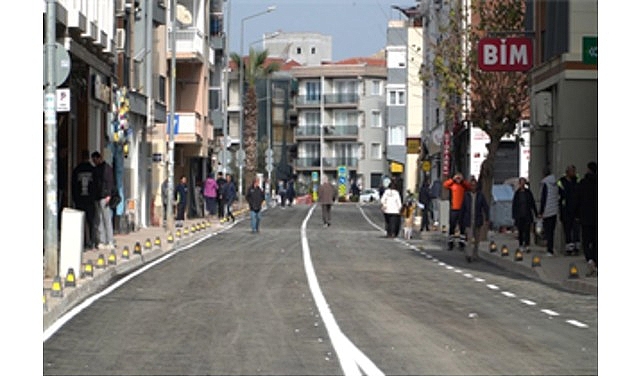 Seferihisar Şehit General Temel Cingöz Caddesi yenilendi
