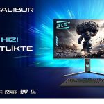 Üstün Çözünürlük, Sınırları Zorlayan Hız: Excalibur 31.5″ 2K 180Hz Curved Monitör