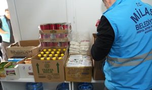 Milas Belediyesi Gıda Kolisi Dağıtımlarını Sürdürüyor