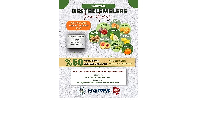 Milas Belediyesi Üreticilere Fidan Desteği Sağlayacak