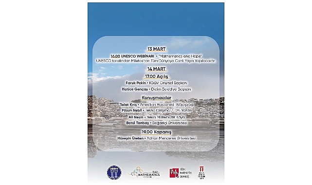 Didim Belediyesi Uluslararası Matematik Günü Etkinliğine Ev Sahipliği Yapıyor