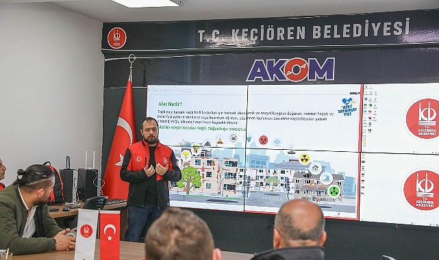 Keçiören Belediyesi’nden Personele Yangın Söndürme Eğitimi