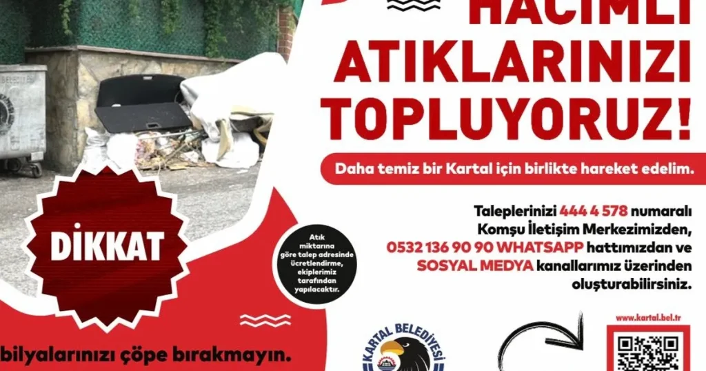 Kartal’da Hacimli Atıklar İçin Yeni Dönem