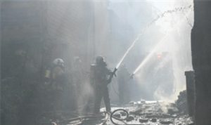 Konak’ta bina yangını kontrol altına alındı