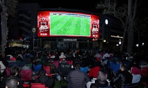 Konyalılar Milli Coşkuyu Dev Ekrandan Takip Etti