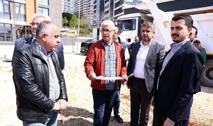 Başkan Hüseyin Can Güner Sahada İncelemelerde Bulundu