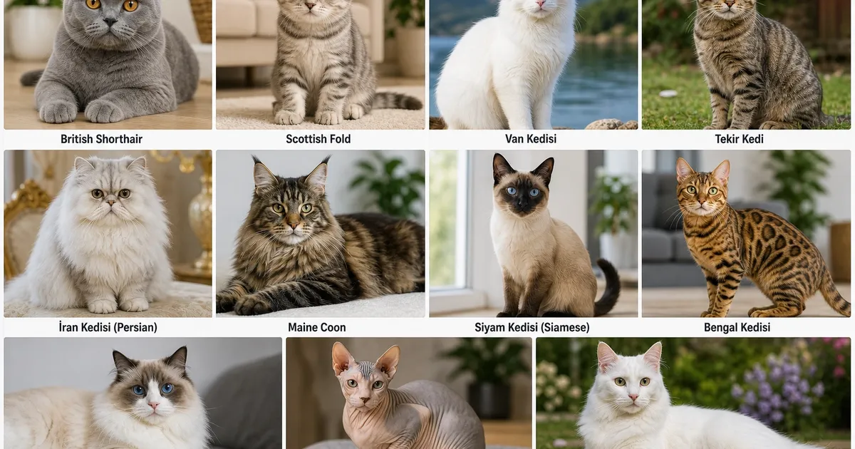 En Popüler Kedi Irkları: Evde Beslenebilecek 10 Sevimli Kedi Türü